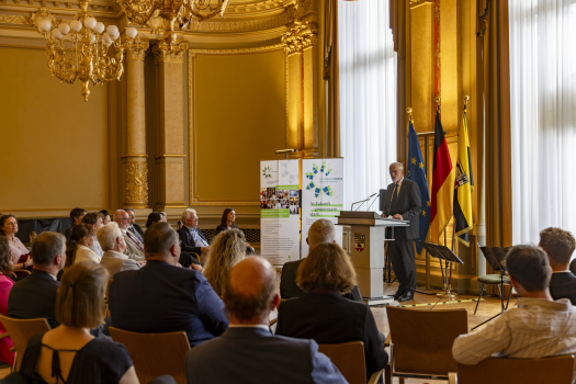 Festveranstaltung in der Staatskanzlei Magdeburg anlässlich der Berufungsveranstaltung | © Archiv LHB